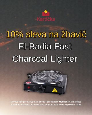 Mít aplikaci Kartička se vyplatí. Aktuálně v ní najdete slevový kupón s kódem na nákup žhaviče Fast Charcoal Lighter od...